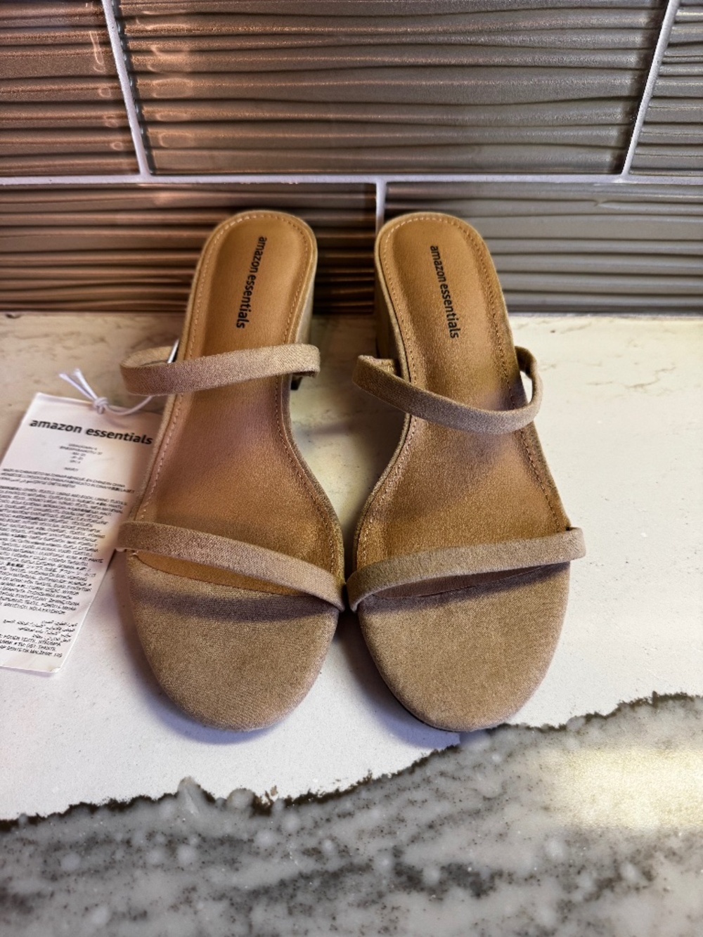 Women's Two-Strap Block Heel Sandals